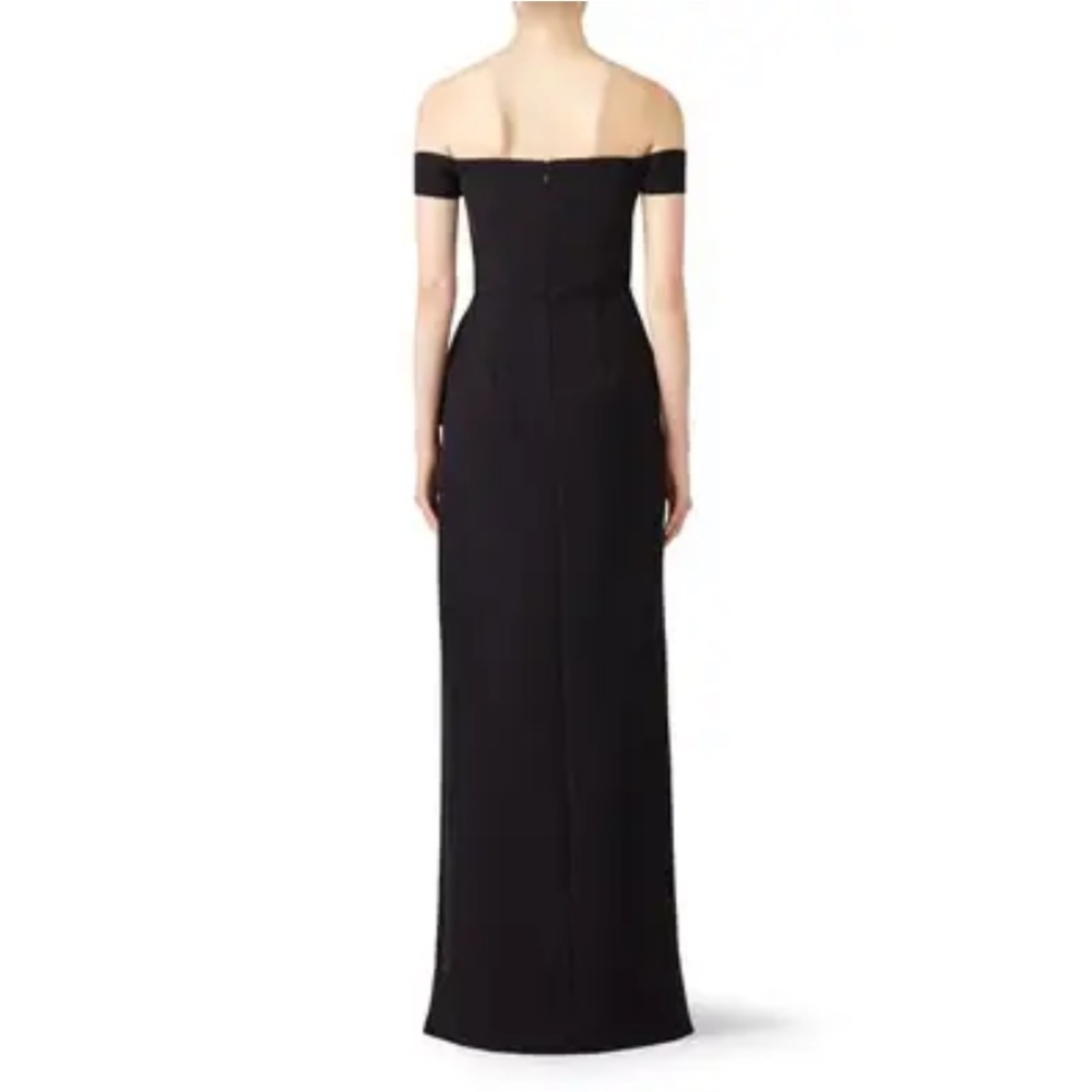 Js Collection Black Off Shoulder Split Cascade Go… - image 2